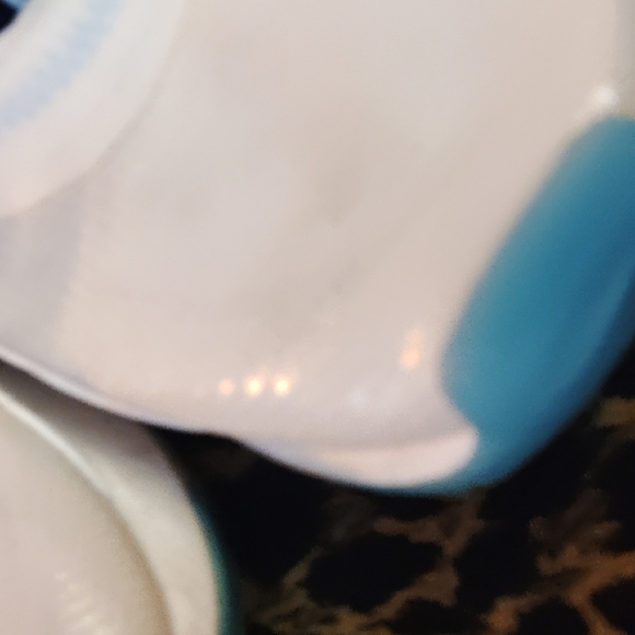 Nike White and Blue Sneakers with Chunky Sole - Picture 10 of 12